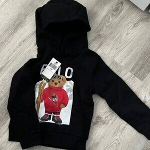 BRAND NEW Polo Bear Fleece Hoodie 4/4T
